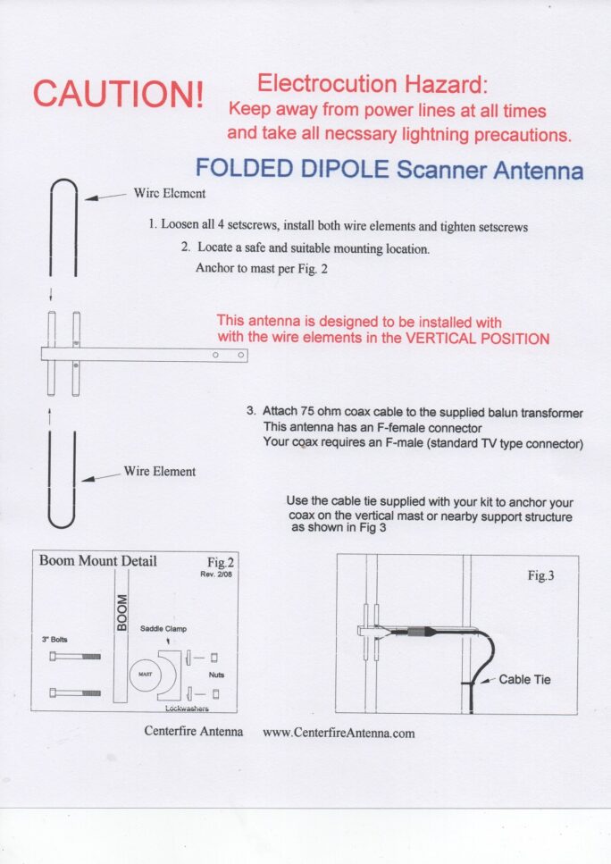 Folded Dipole Assembly Instructions – Base And Mobile Antenna Systems ...